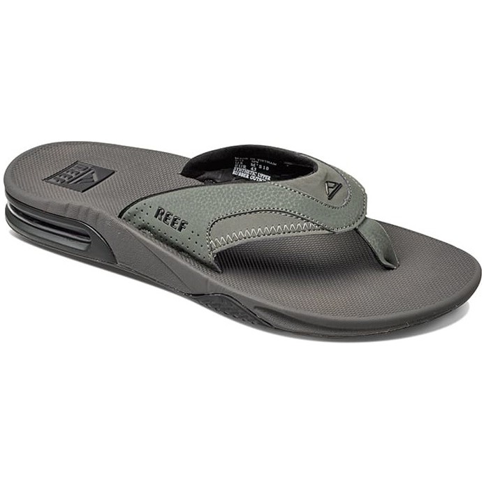 2026 Reef Herre Fanning Flip Flops CI7072 - Grå / Black